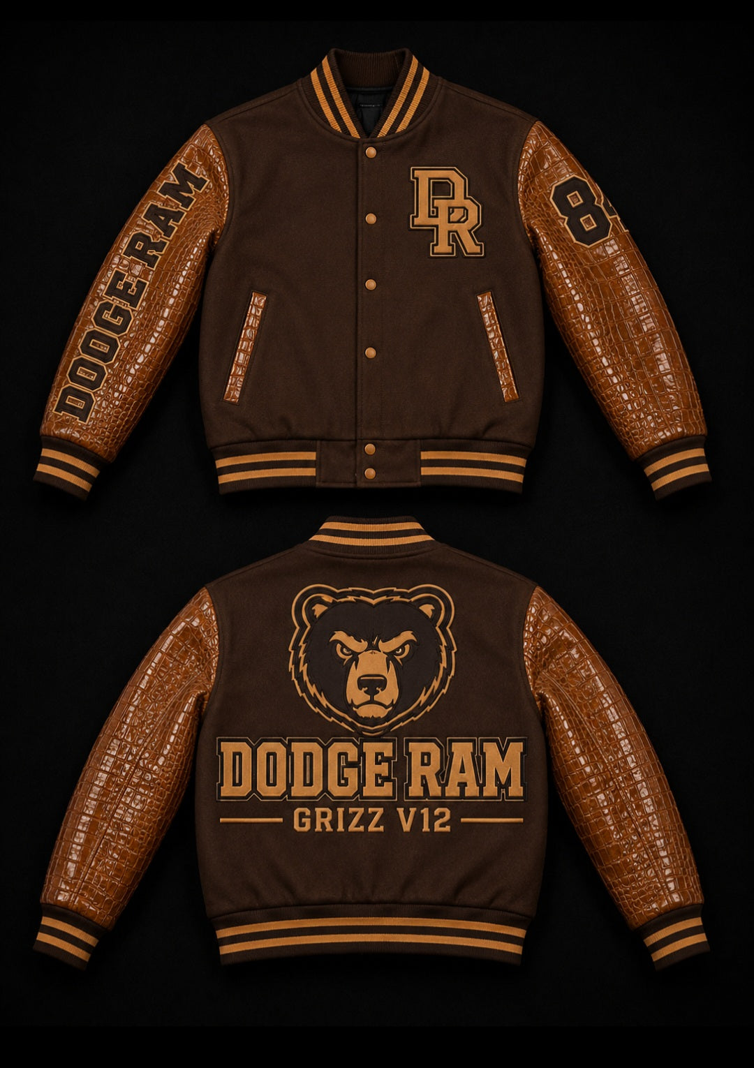 DODGE RAM™ GRIZZ V12™ Premium Varsity Jacket