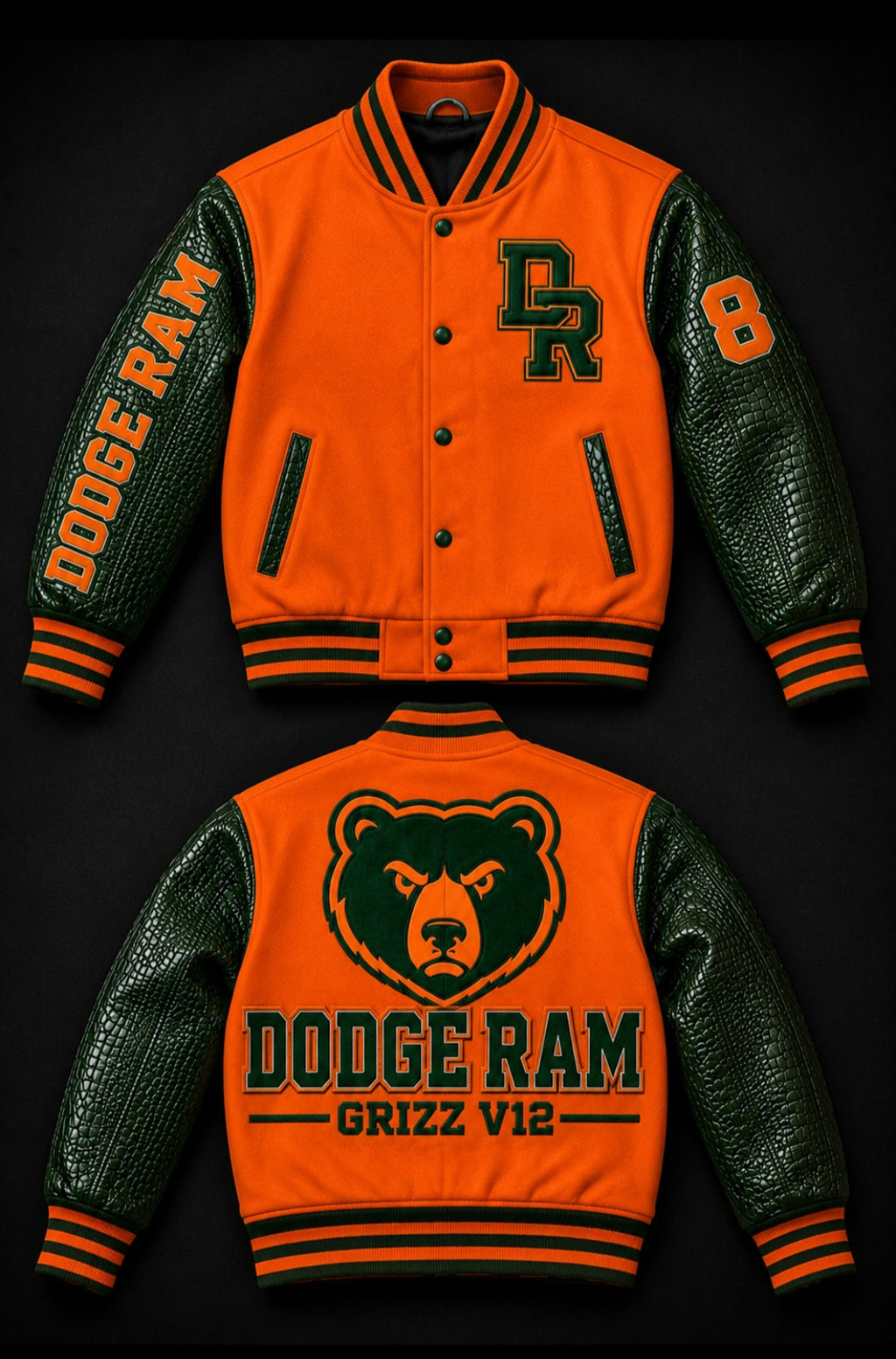 DODGE RAM™ GRIZZ V12™ Premium Varsity Jacket