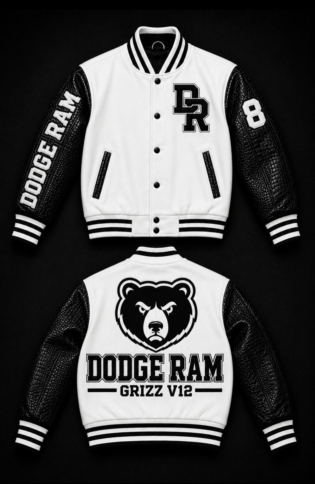 DODGE RAM™ GRIZZ V12™ Premium Varsity Jacket