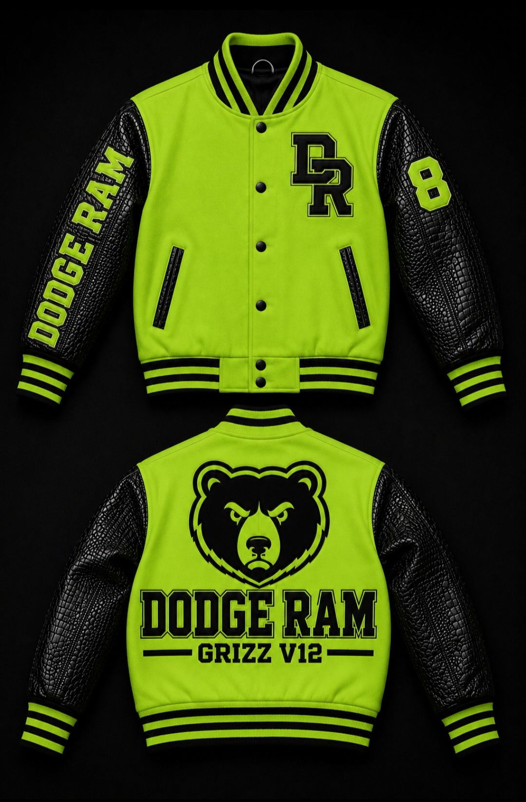 DODGE RAM™ GRIZZ V12™ Premium Varsity Jacket