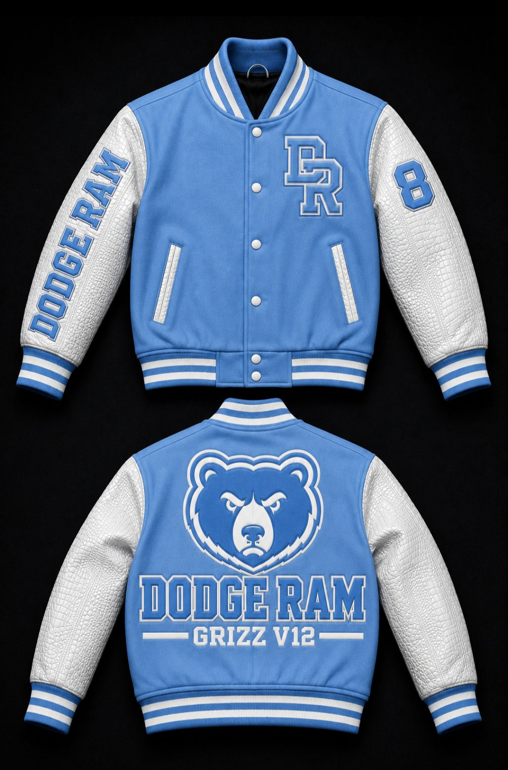 DODGE RAM™ GRIZZ V12™ Premium Varsity Jacket