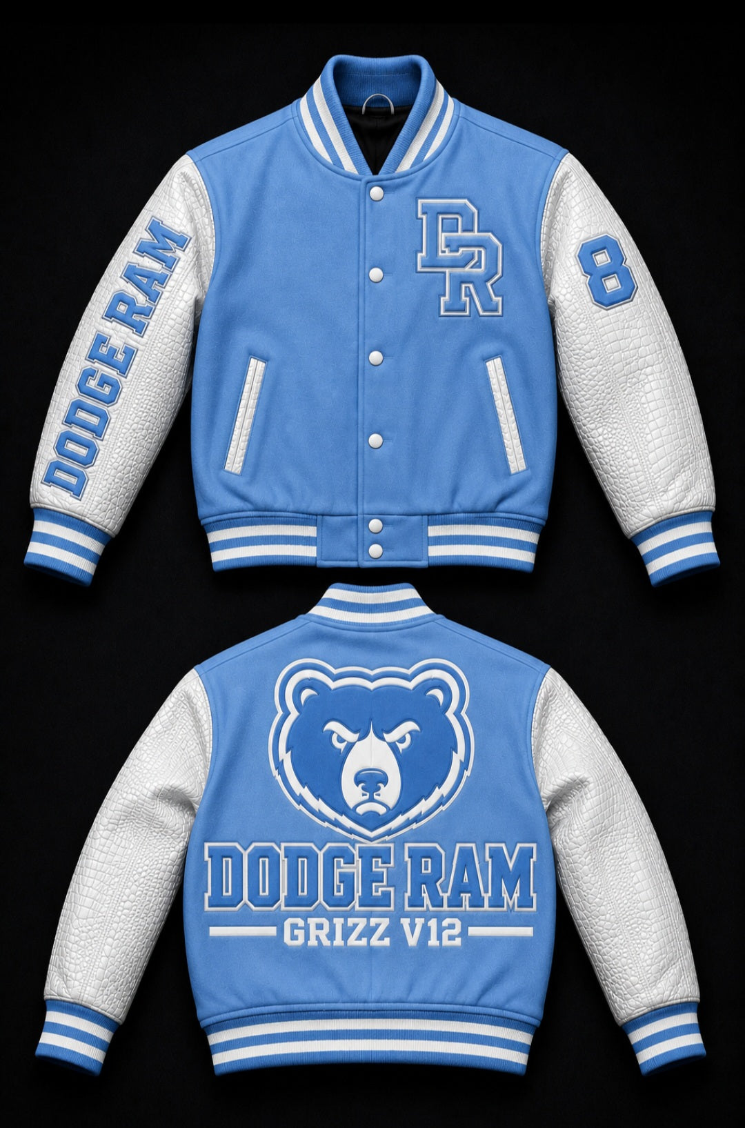 DODGE RAM™ GRIZZ V12™ Premium Varsity Jacket