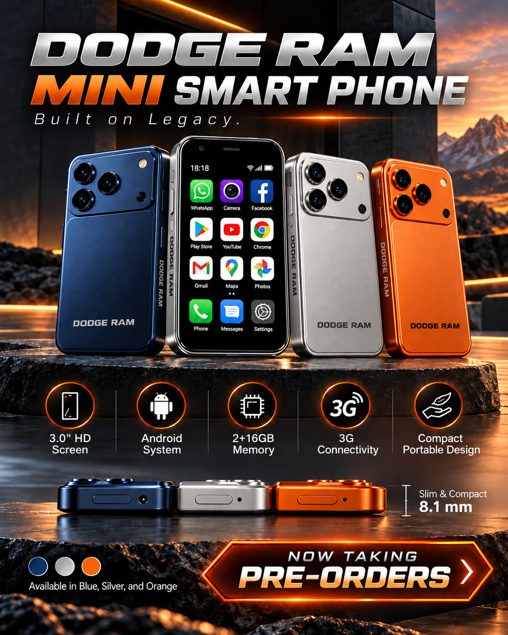 DODGE RAM™ Mini Smart Phone